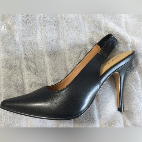 Lisa Vicky Piper Pointed Toe Slingback Pumps Size 6.5 - Picture 10 of 11